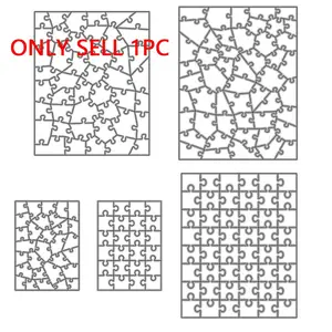 Rectangular Puzzle Frame Series Metal Die Cutting Mold, Precision Cutting, DIY Scrapbook Card Making, Paper Craft Supplies, Scrapbook Materials, Metal Cut Dies