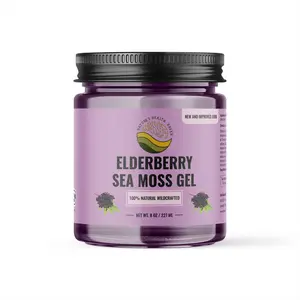 Elderberry Sea Moss Gel - Immune and Gut Support - 16oz