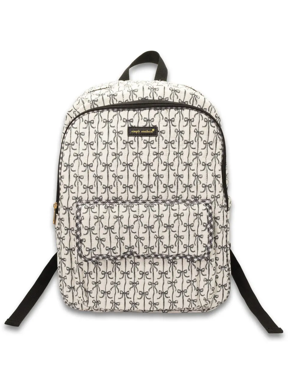 Simply Southern Quilted Black Bow Backpack Simply Southern Quilted Black Bow Backpack