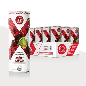 Life Cider X Energy Drink, Cherry Limeade, 12-Pack