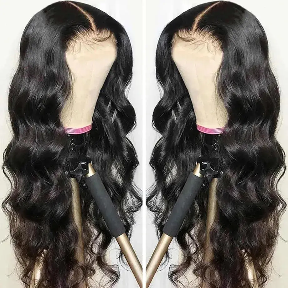 30 Inch Long Wavy Lace Front Hairline Wig Synthetic Hair Body Wave 13x3 Lace Wig For Women Daily Party Wear