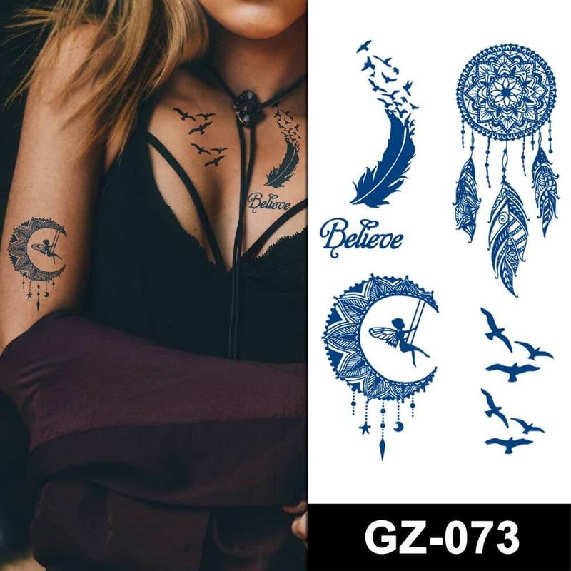 🔥 Hottest Trend! 🌿 Popular Plant-Based Jagua Tattoos: Waterproof, Sweatproof, and Lasts 2 Weeks! 🔥💫