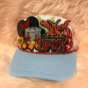 Spicy Design Baseball Cap with Colorful Embroidery and Adjustable Strap for Comfortable Wear