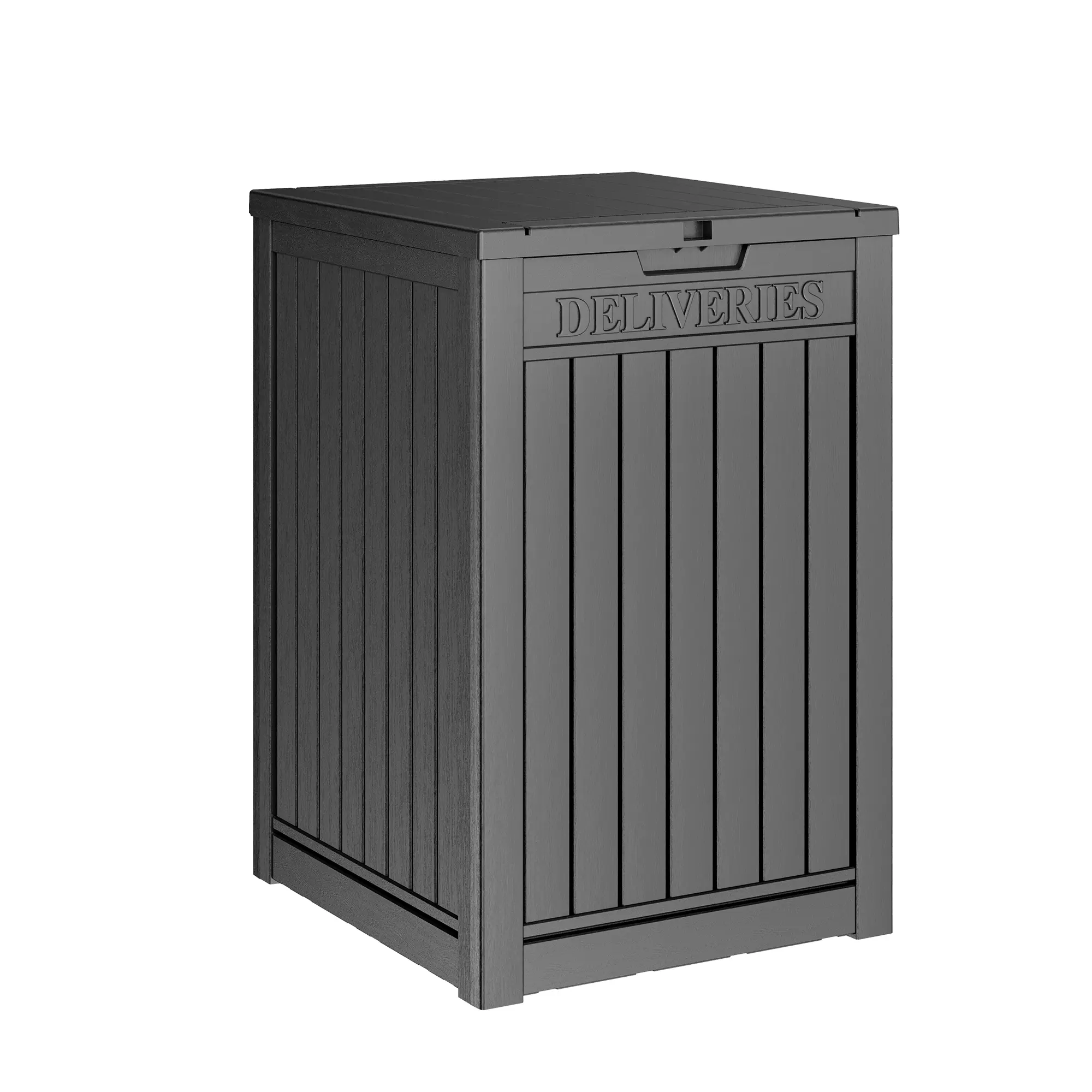 Plastic Outdoor Delivery Locker, Durable Package Storage Container with Safe Lock, Yard Patio Home Parcel Holder for Secure Deliveries