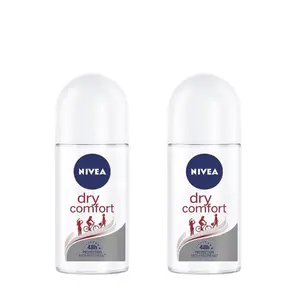 Nivea Dry Comfort Anti-Transpirant Roll-On 50 ml Pack of 2 for Women's Body Care Applicator Cosmetic Cleanser Deodorant