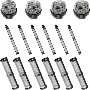 (4+6+6) 246385 246384 287032   Filter Set Fits for Graco 390 395 490 495 495 595 3400 Airless  Sprayer,Including Pump Inner Core Filter, Inlet Suction Pipe Filter and 60 mesh Filters
