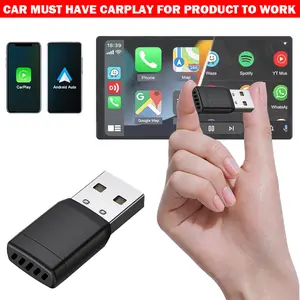 【CABLEET】Wireless Apple CarPlay Adapter for factory Wired cars from 2017 onwards- 2-in-1 Wireless CarPlay & Android Auto Adapter, Quickly And Easier Connectivity, Stable Compatibility, Faster Response