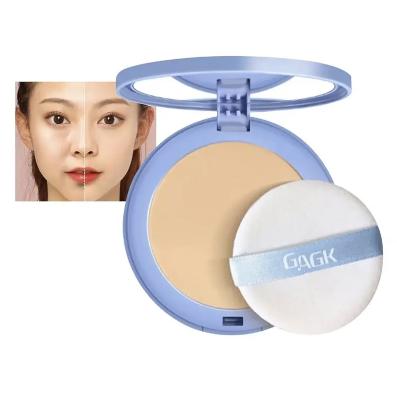 Waterproof Face Powder, Oil Control Face-Pressed Powder, Waterproof Setting Powder, Waterproof Long Lasting Finishing Powder,Summer Oil Control Matte Perfections Pressed Powder