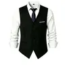 TweedLad Men's 1-Piece Classic Plain V-Neck Button-Down Suit Vest - Formal Business, Casual Occasions