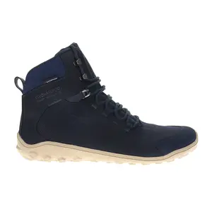 Vivobarefoot Mens Tracker Textile Iii Firm Ground Round Toe Hiking Hiking Sneakers Shoes - Blue
