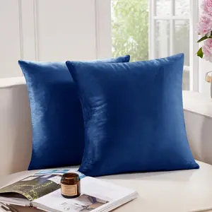 Deconovo Super Soft Plush Decorative Velvet Throw Pillow Covers