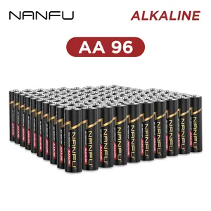 NANFU AA/AAA 96/72/56/36/20/12 Alkaline Batteries High-Performance Double A Triple A Batteries for Home and Office,10-Year Shelf Life,1.5V Non-Rechargeable Single Use