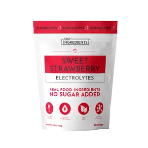 Just Ingredients - Sweet Strawberry Electrolytes (45 servings) - Real Food Ingredient Hydration Drink