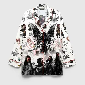 Sl33p T0k3n Flamigo Pajamas, Rock Band Merch, Short Pajama, Long Pajama, Sl33p T0k3n Sleepwear