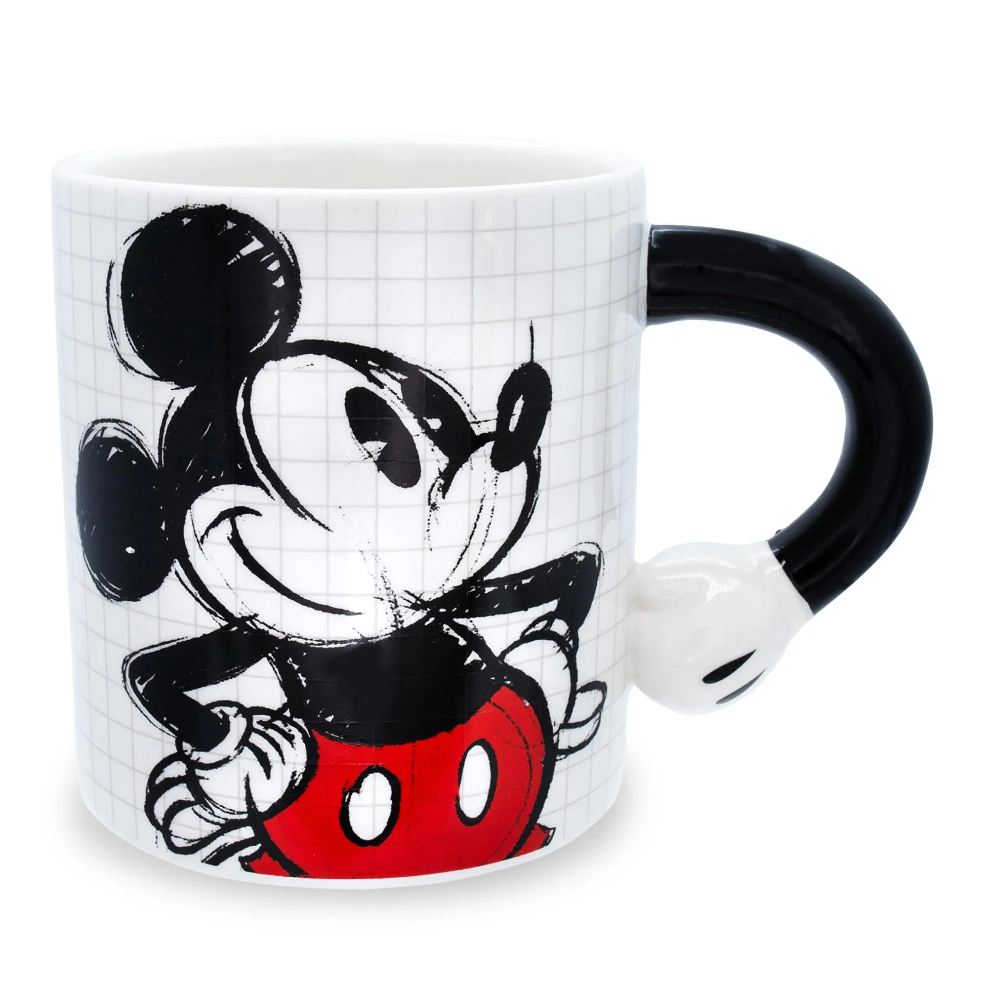 Disney Mickey Mouse Sculpted Handle Ceramic Mug | Holds 20 Ounces Disney Mickey Mouse Sculpted Handle Ceramic Mug | Holds 20 Ounces