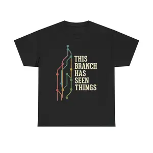 This Branch Has Seen Things Shirt, Funny Git Programmer Tee, Developer Humor T-Shirt, Software Engineer Gift