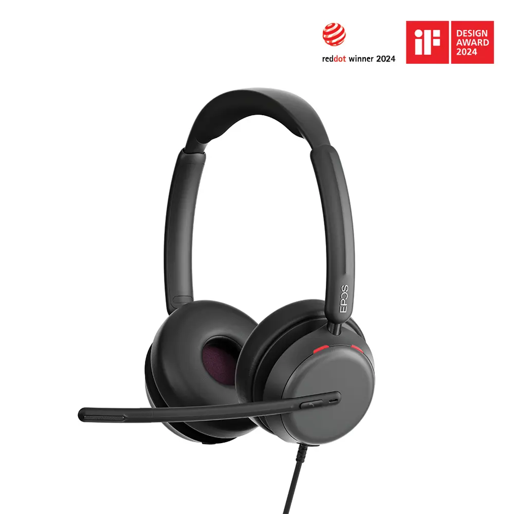 EPOS IMPACT 860 ANC Wired Stereo Headphone - Black, Noise Cancellation Audio Headset