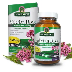 Nature's Answer Valerian Root Standardized 90 Vegetarian Capsules | Mood Support | Vegan | Non-GMO | Gluten Free | Preservative Free | Single Count