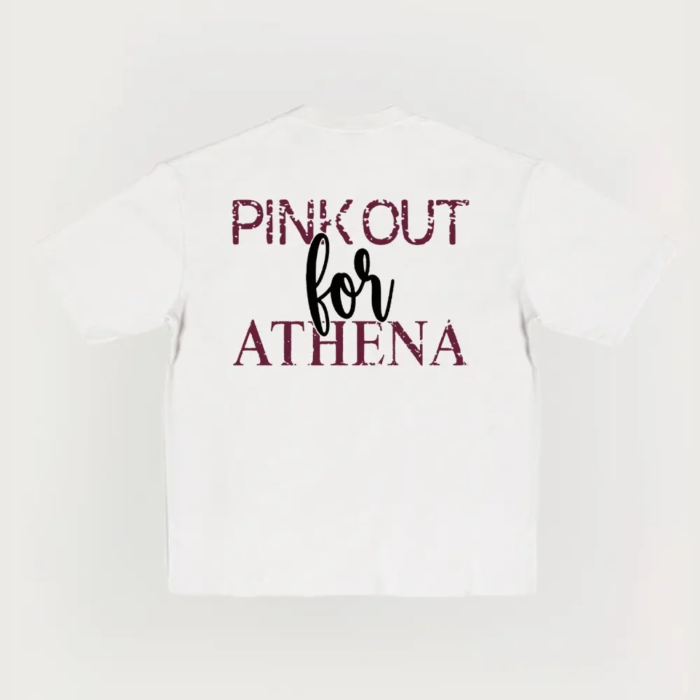 Pink Out For Athena T Shirt Justice For Athena Strand Memorial Shirt We Will Always Say Her Name Awareness Tee Support For Athena Strand Gift, Unisex Solid Color Cotton T-Shirt