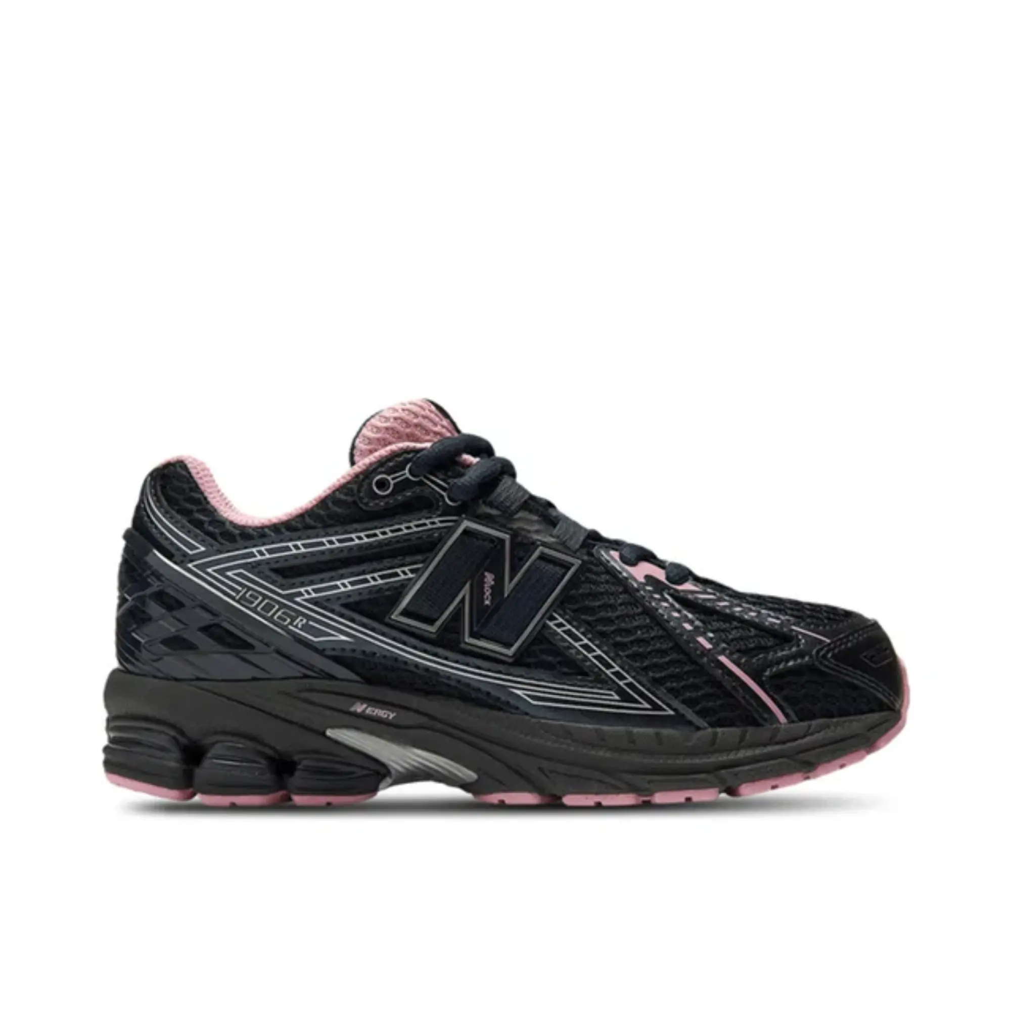 New Balance 1906R Eclipse Pink Taffy (GS) Kids' Sneakers, Youth Running Shoes, Retro Athletic Style, Breathable Mesh Upper, Cushioned Comfort, Durable Rubber Outsole, Lace-Up Sports Shoes for Everyday Wear, School, Walking and Casual Outfits