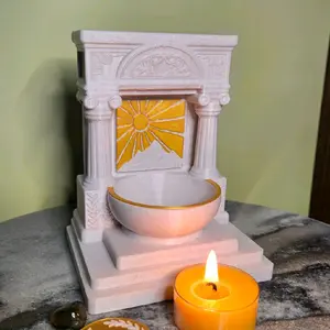 Mini Mountain Sun God Altar 5 Inch Solar Shrine Power Light Growth Witchcraft Altar Decor Pagan Gift Apollo Helios Devotional