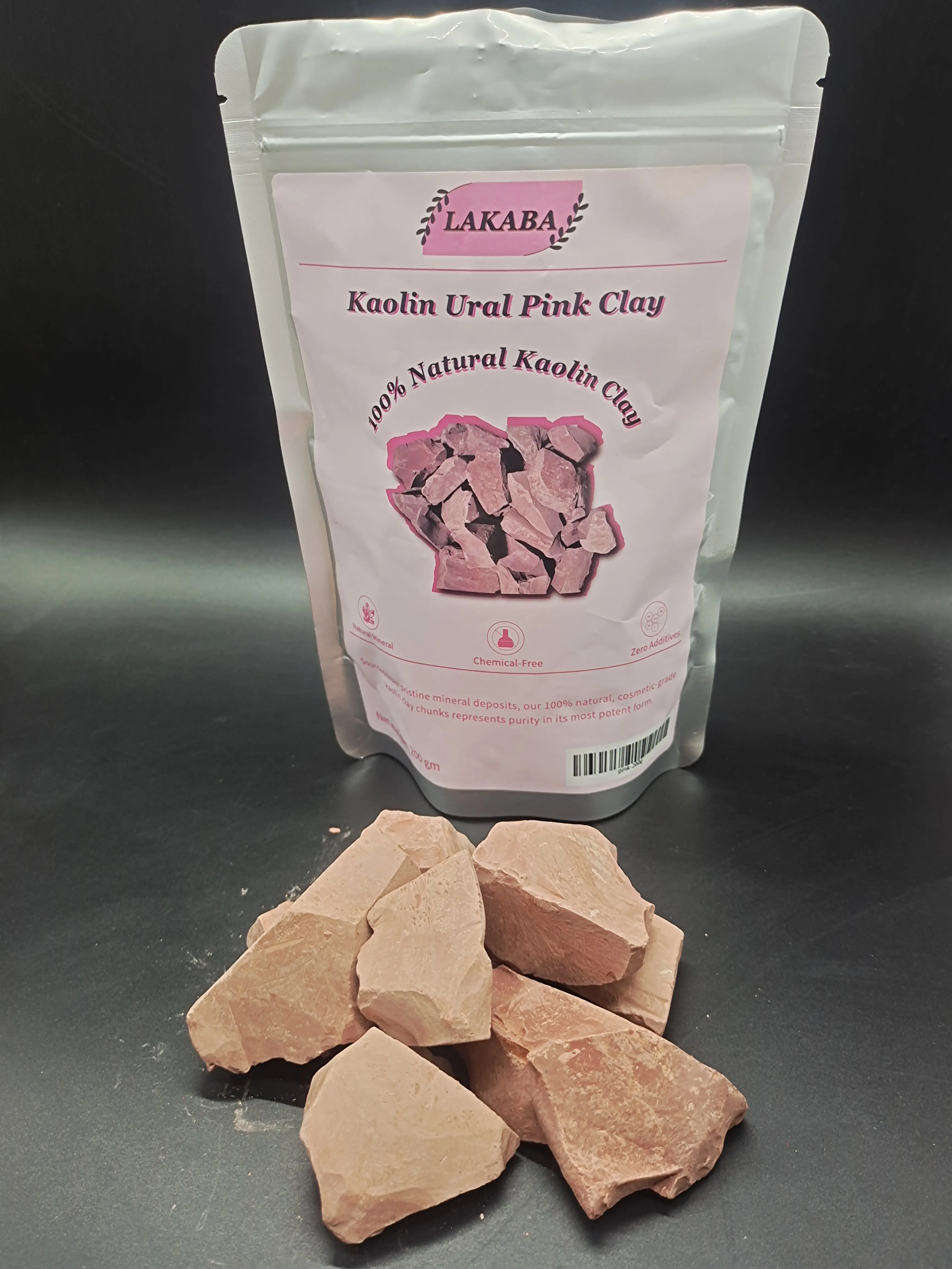 Pristine Ural Pink Vegan Clay Stick - 100% Natural, Chemical-Free Edible Chalk, 200oz Garden Soil Amendment for Home Improvement & Garden Supplies