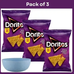 Tortilla Chips Spicy Sweet Chili Flavored 2.625 oz Bag 3 pack