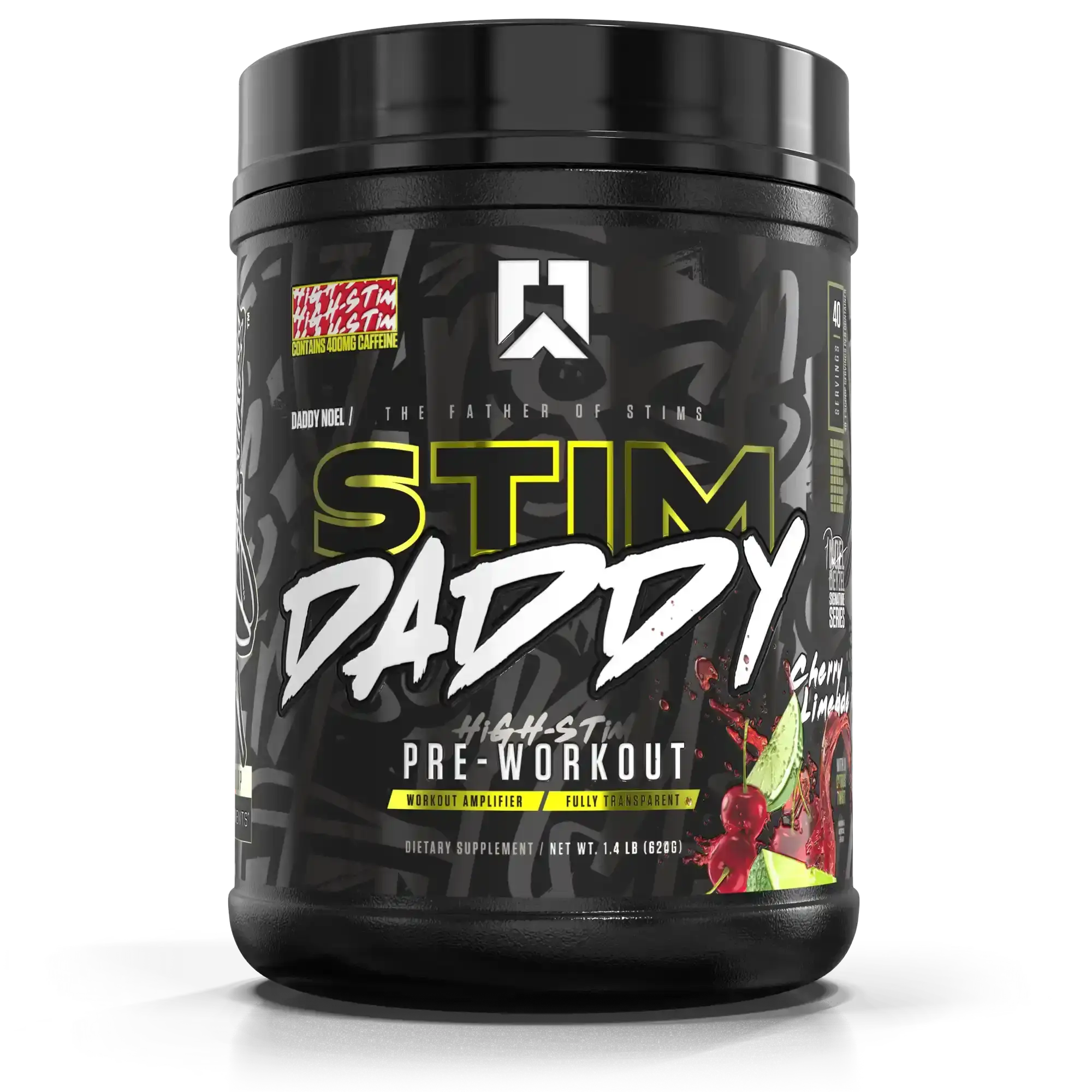 RYSE Stim Daddy Pre Workout Powder - Noel Deyzel Signature - 400mg Caffeine, High-Stim Energy Supplement with Beta Alanine - 40 Servings