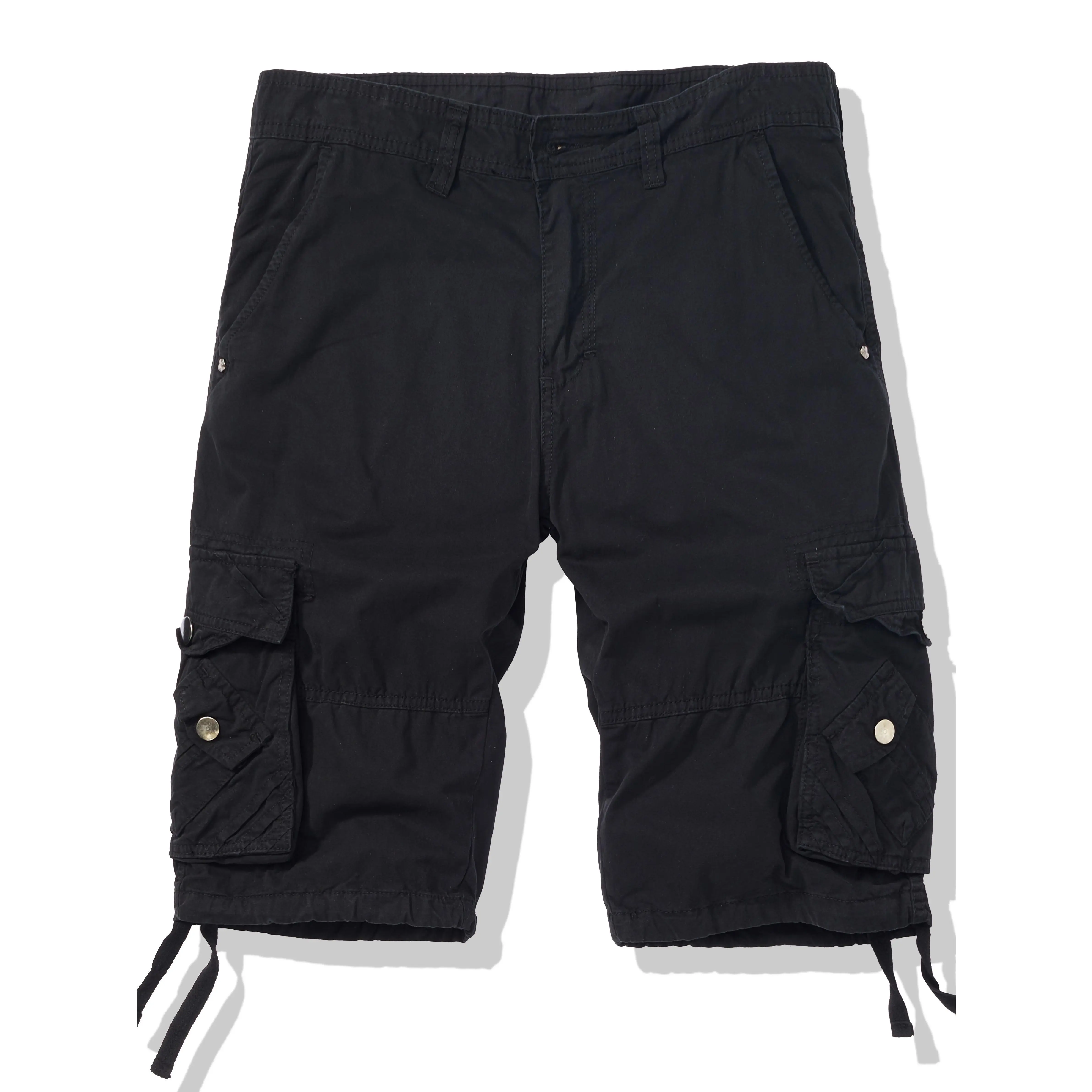 Men'S Casual Comfy Cotton Multi Pocket Cargo Shorts For Outdoor Summer Hiking Fishing, Bermuda Shorts