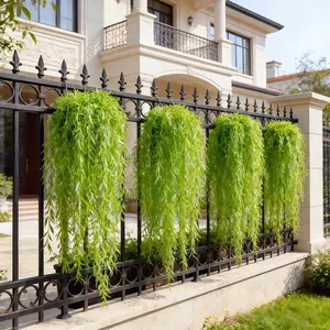 35 Pcs Artificial Green Willow Vines | Maintenance-Free All-Weather Hanging Ivy for Wedding Arches, Hotel Ceilings, Climbing Planters & Wall Art, Ideal for Outdoor Gardens, Party Decor & Festival Celebrations