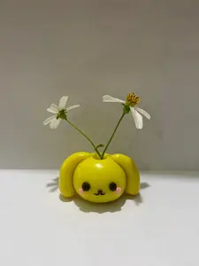 Pompompurin Polymer Clay Mini Flower Pot