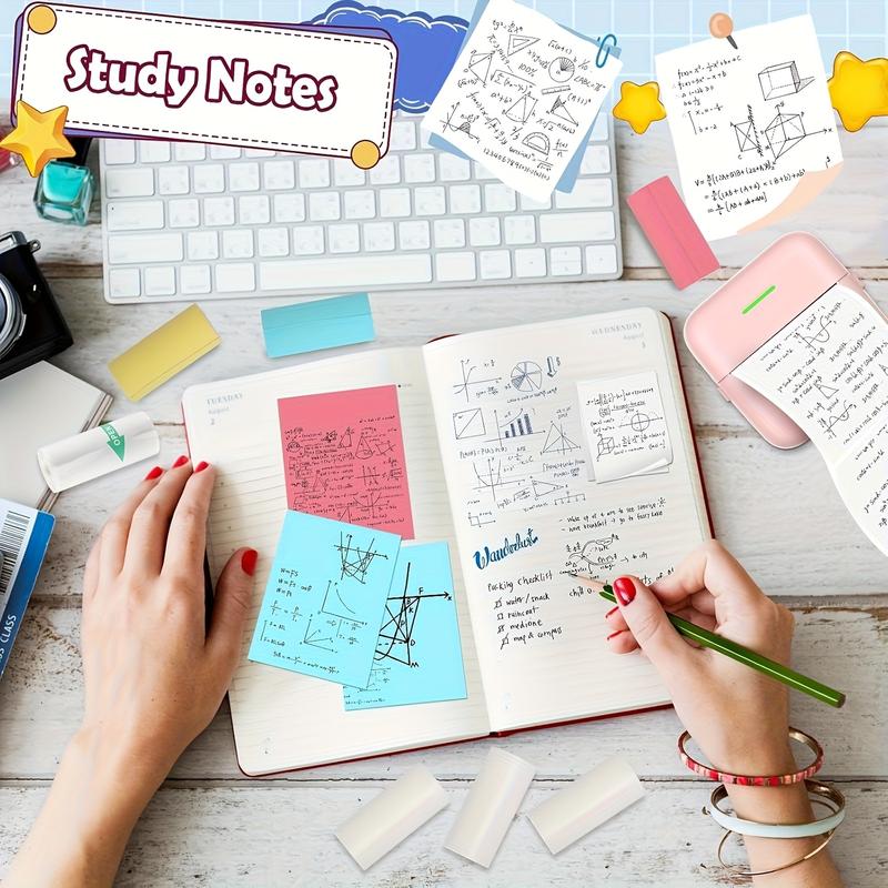 8 Rolls Mini Thermal Paper - Self-Adhesive, Inkless, Compatible with Portable Thermal Printers - Suitable for Photos, Labels, Notes, Scrapbooking, Office, School, Home - (3 Colors + 5 White Rolls) - Perfect for Printing Anytime, Anywhere, Office 8 Rolls Mini Thermal Paper - Self-Adhesive, Inkless, Compatible with Portable Thermal Printers - Suitable for Photos, Labels, Notes, Scrapbooking, Office, School, Home - (3 Colors + 5 White Rolls) - Perfect for Printing Anytime, Anywhere, Office