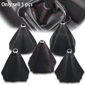 Car Gear Shift Dust Cover, Shift Lever Cover, PU Leather Car Gear Shift Dust Cover, Gear Shift Handball Modification Gear Head Cover, Automatic Shift Knob, Car Interior Accessories