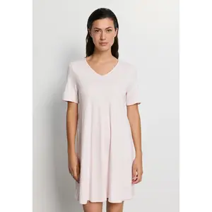 Hanro Cotton Silk V-Neck Cotton Nightgown