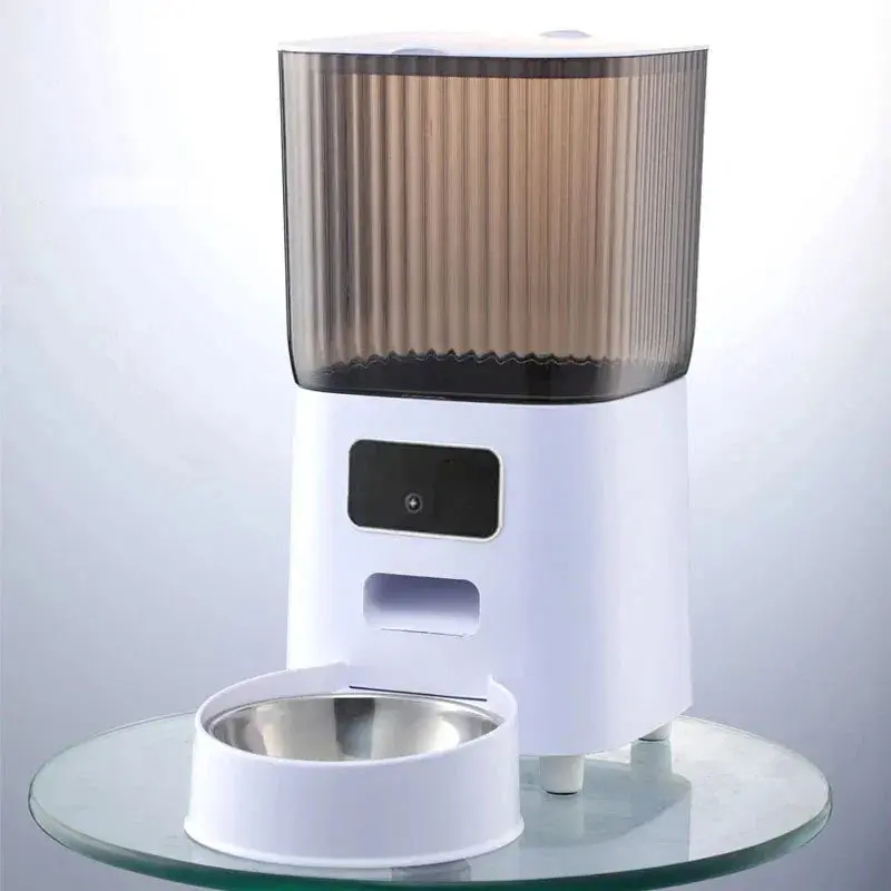 5L Smart Pet Feeder – Dual Bowls, Camera & Voice Recorder