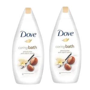 Dove Purely Pampering Cream Bath 450ml with Shea Butter & Warm Vanilla Scent Hydrating Body Wash for Soft Smooth Skin Care Nourishing & Soothing Aroma Moisturizer