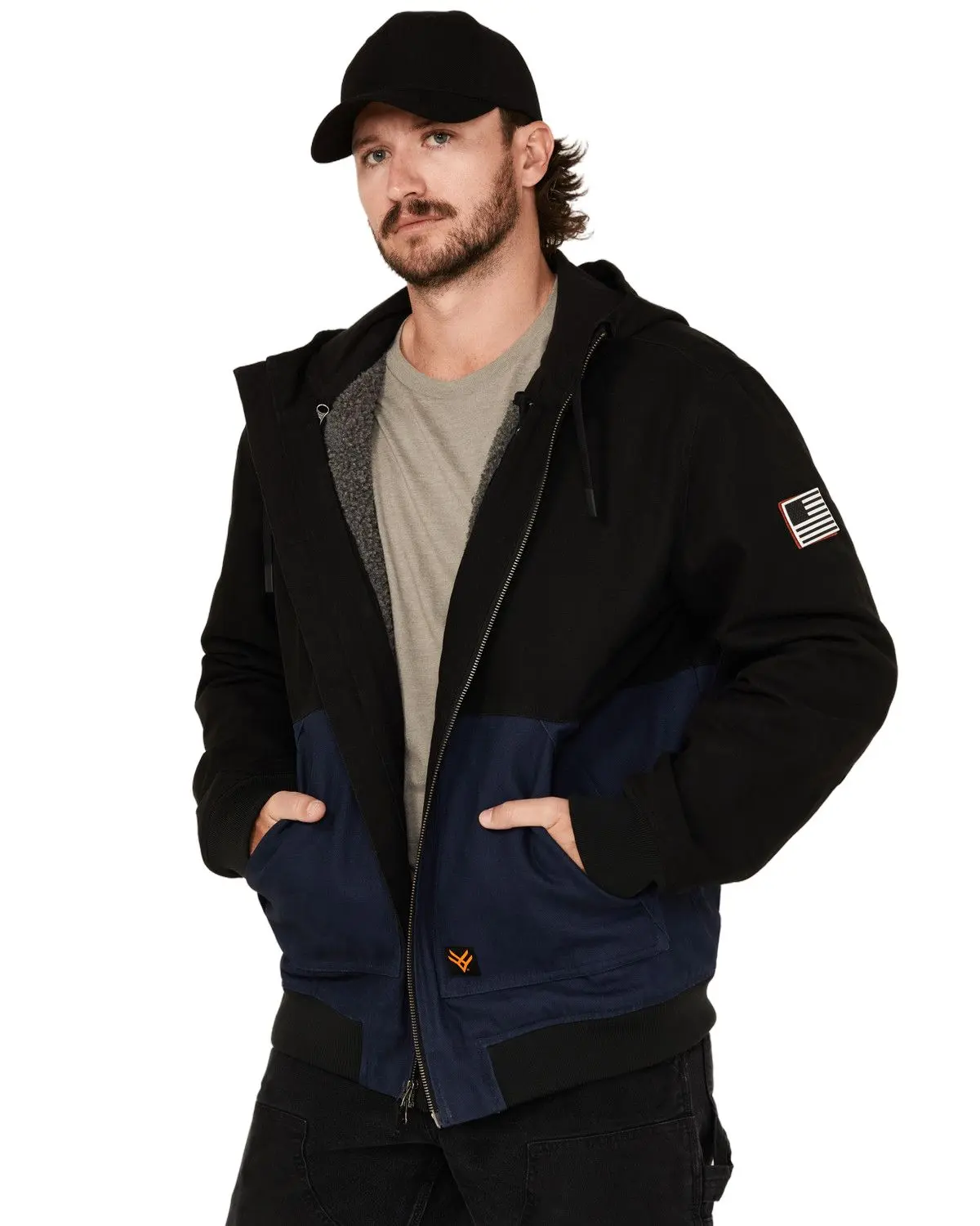 Hawx Men's Men'S Sheridan 2-In-1 Color Block Jacket - Hxfa24o11-Blk