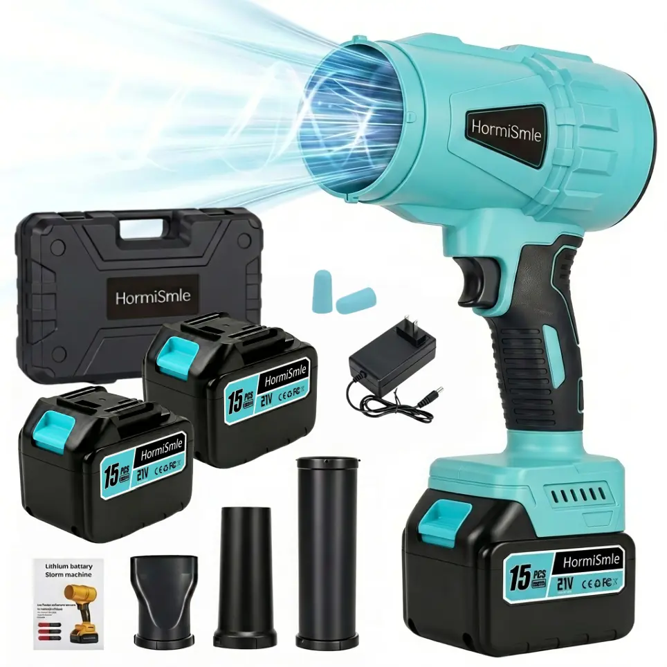 45000 RPM MAX No-load Speed 15-Cell Battery Thrust Brushless Leaf Blower, Turbo Jet Blower, Powerful Air Blower, Debris Sweeper, Car Drying After Wash, Handheld Snow Blower, Cordless Air Duster, Home Improve, Garden Mainte Holiday gifts