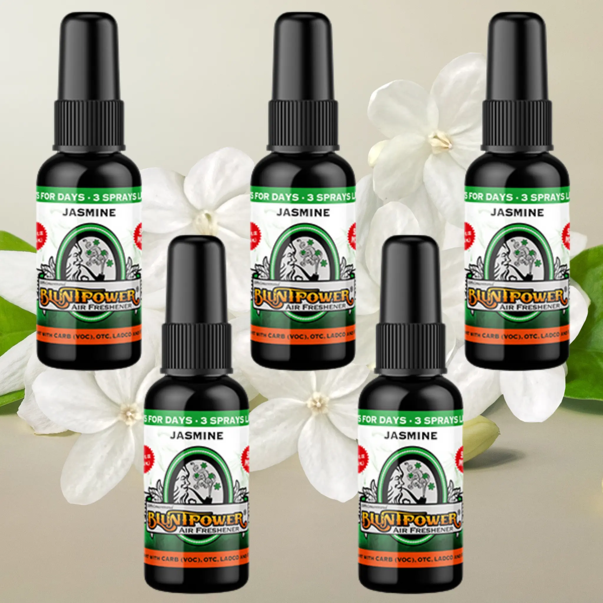 Jasmine Spray Air Freshener Bundle (5 Pack)