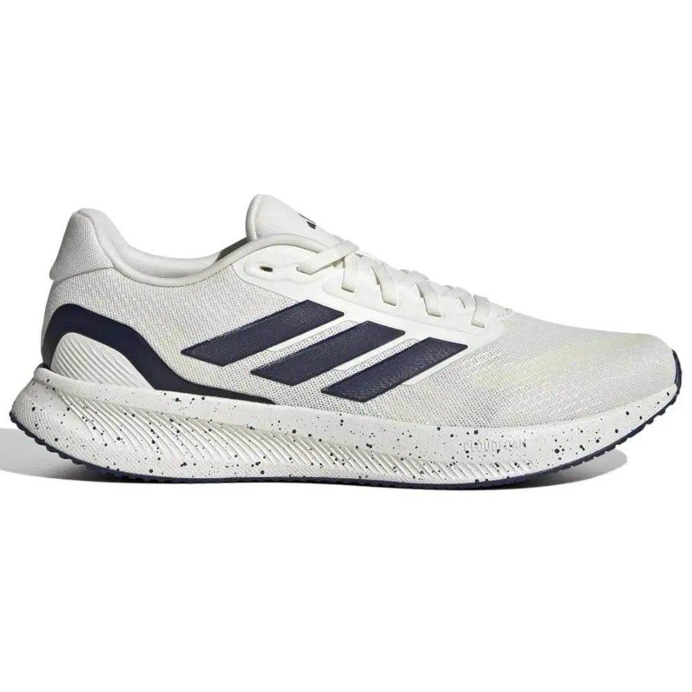 Adidas Runfalcon 5 Shoes Cloud White Dark Blue Core Black Men's JR5088 New