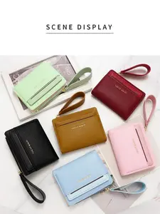 Women's Short Wallet, Fashion Handheld Card Holder with Zipper Coin Purse, ID Case, Daily Use, Holiday Gift, Elegant Style, All Seasons, Fashionable Card Holder