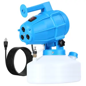 Explorinox 5L Electric ULV Fogger Sprayer Machine with 3 Nozzles Portable Cold Fogger Adjustable Flow Rate 30ft Distance for Home Hotel School Church Garden Yard