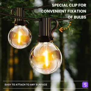 Outdoor light string, versatile waterproof outdoor LED light string, suitable for gardening, camping, parties, indoor and outdoor decorations, store decorations, and holiday lighting.50/100Ft