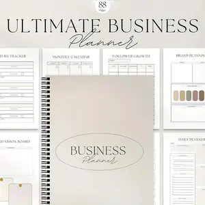 Business Planning Notebook, Goal Setting Journal, Creative Management Planner, Business Development Record Book, Business Planning Diary, Productivity Planner