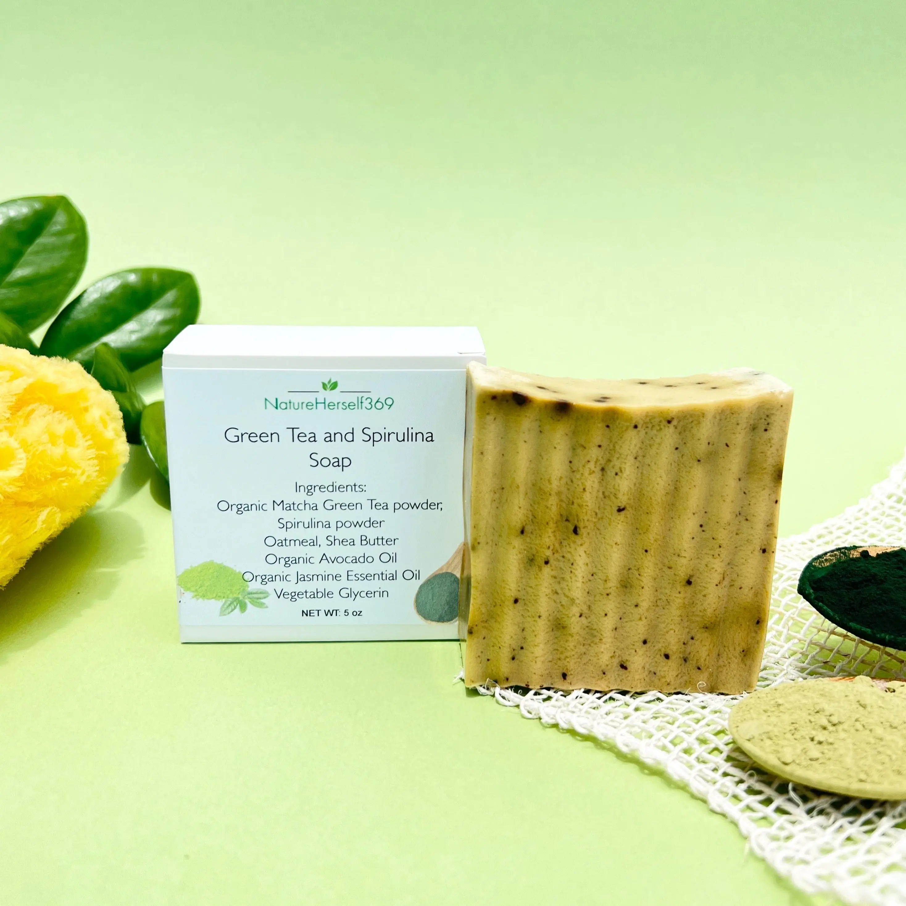 Matcha green tea ⎮ Spirulina soap