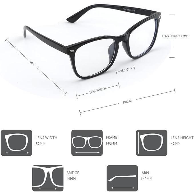 2025 [Computer Square-framed Glasses] Computer TV Phones Glasses Fashion Glasses For Men Women,Clear Gaming Glasses Lenses blue light glasses