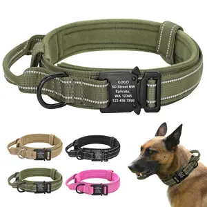Military Tactical Pet Dog Personalized Collar (Small to Large dogs)