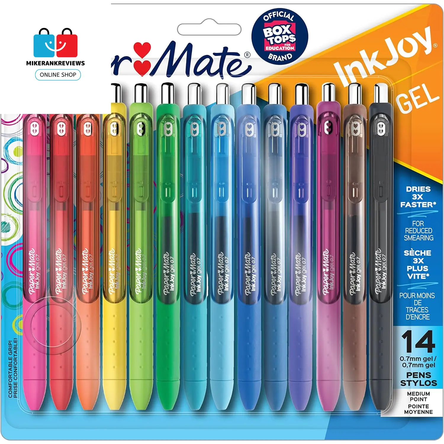 Inkjoy Gel Pens, Medium Point, Assorted Colors, Set of 14 No Brand