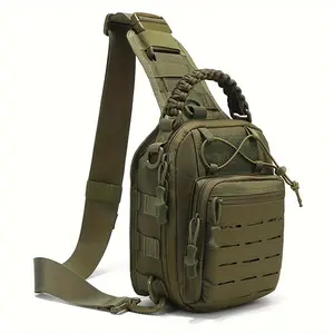Men's and Women's Crossbody EDC Waistpack for Shooting, Hiking, Fishing Camping, Concealed Carry Shoulder Bag Hobo Tote Bag Tactical Shoulder Bag 1000D MOLLE System Backpack Messenger Bag Daily Backpack Canvas fishing backpack gym bag