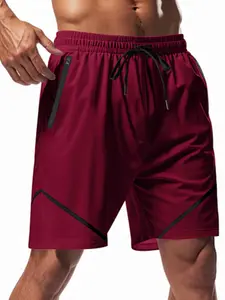 Men's Lightweight Simple Quick-Dry Casual Sports Beach Basketball Loose Five-Point Shorts, Comfortable and Stylish Summer Wear